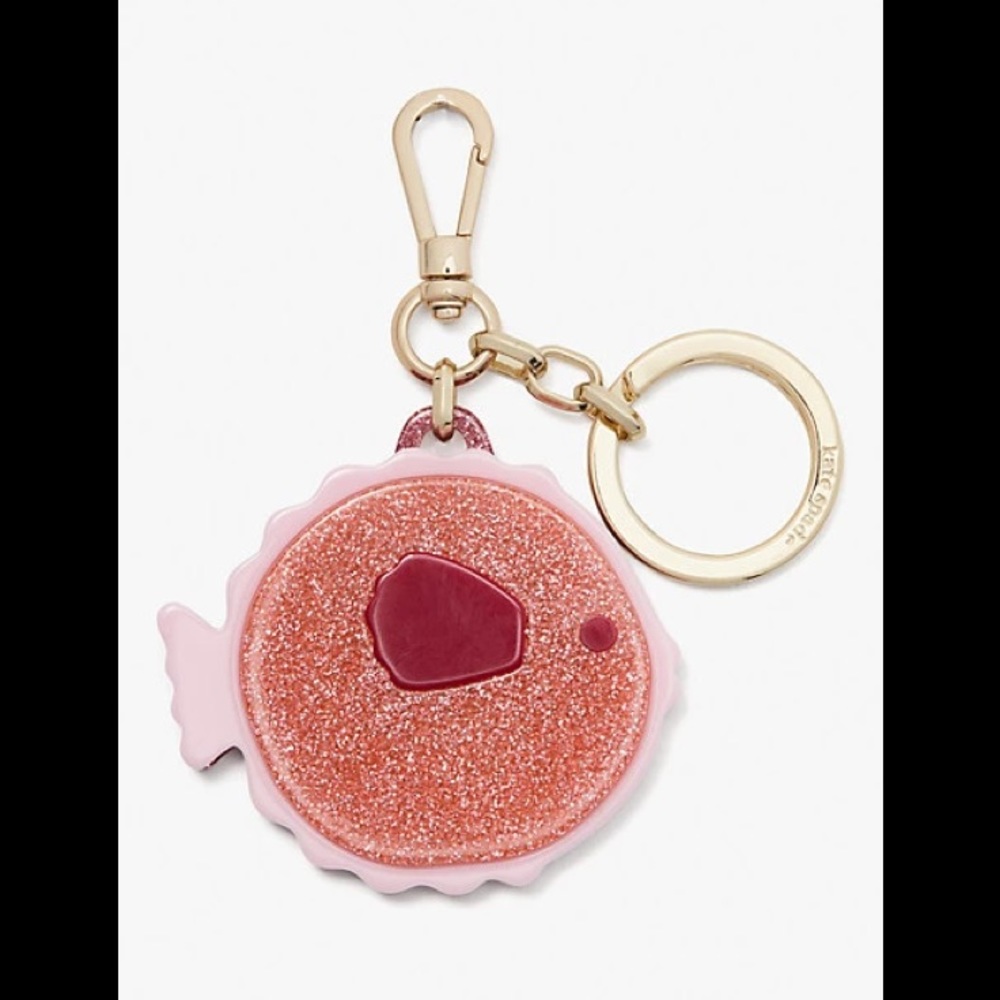 Kate Spade Puffy Fish Key Fob NWT